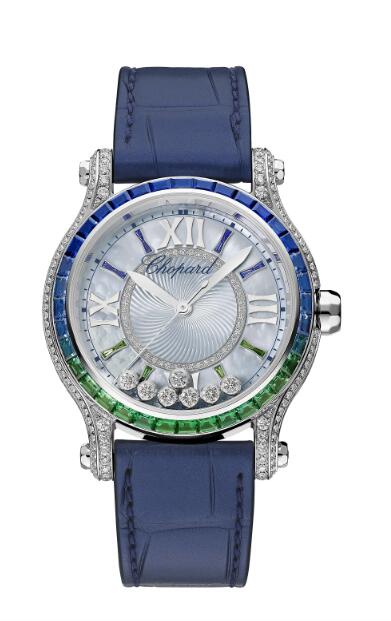 Best Chopard HAPPY SPORT LAGUNA VERDE 274891-1027 Replica Watch